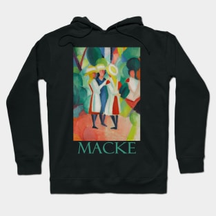 Four Girls in Straw Hats by German Expressionist August Macke Hoodie